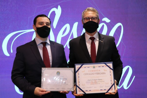 O procurador-geral do Estado, Eduardo Cunha da Costa, e o procurador do Estado Paulo Roberto Basso